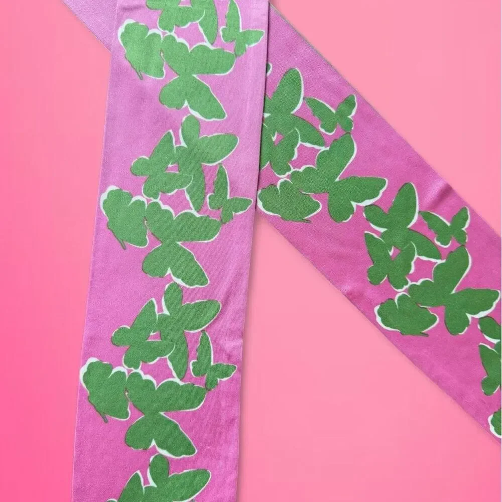 Talbots fairycore butterfly silk scarf preppy boho